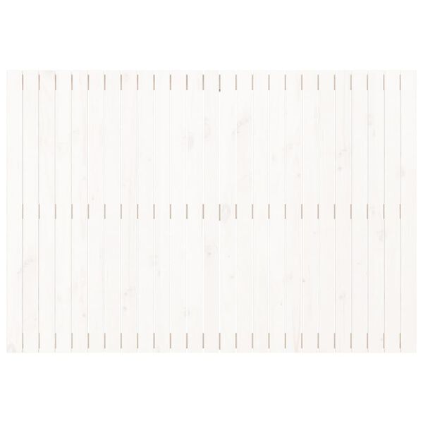 vidaXL Wall Headboard White 159.5x3x110 cm Solid Wood Pine