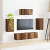 vidaXL TV Cabinet Set Wall-mounted 5 pcs Old Wood Engineered Wood