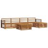 vidaXL Outdoor Sofa Set 6 pcs Natural