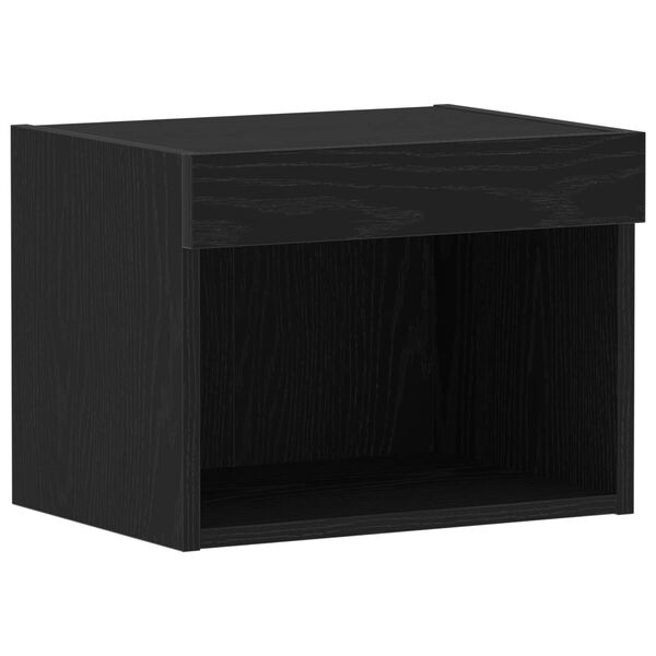 vidaXL TV Cabinet Set Black Oak 40 x 30 x 30 cm Engineered Wood