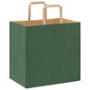 vidaXL Paper Bags 50 pcs with Handles Green 26x17x25 cm