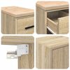 vidaXL Garage Cabinets 2 pcs Sonoma Oak Engineered Wood