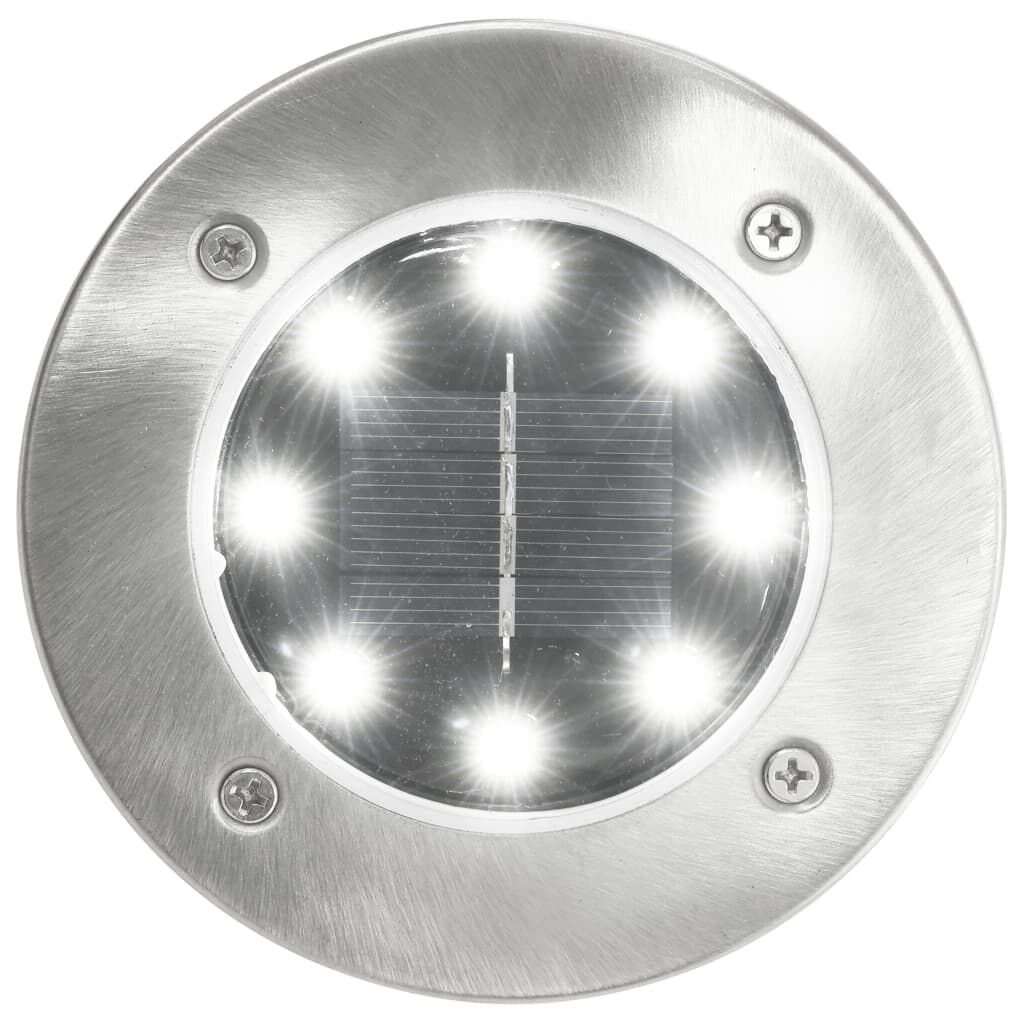 Flat round outlet solar lights