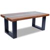 vidaXL Coffee Table Teak Resin 100x50 cm