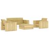 vidaXL 4 Piece Garden Lounge Set Impregnated Pinewood