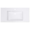 vidaXL Built-in Wash Basin 750x460x130 mm SMC White