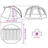 vidaXL Fishing Tent 5-Person Grey Waterproof