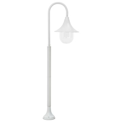 vidaXL Garden Post Light E27 120 cm Aluminium White