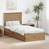 vidaXL Bed Frame with Drawer Artisan Oak 90 x 190 cm Engineered Wood
