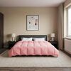 vidaXL Full Year Duvet Quilted Pink 240 x 260 cm Microfiber