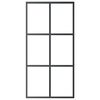 vidaXL Sliding Door with Hardware Set ESG Glass&Aluminium 102x205 cm