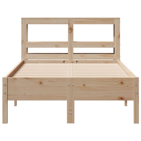 vidaXL Bed Frame without Mattress 100x200 cm Solid Wood Pine