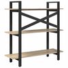 vidaXL Bookshelf Sonoma Oak 100 x 33.5 x 102 cm Engineered Wood