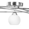 vidaXL Ceiling Lamp with Round White Ceramic Shades for 5 G9 Bulbs