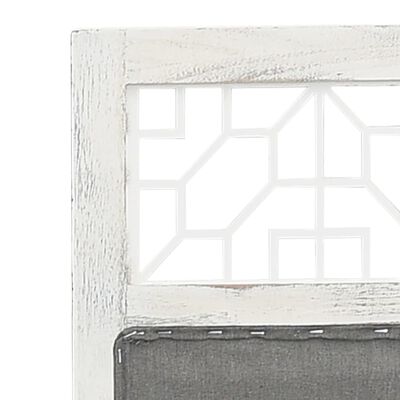 vidaXL 4-Panel Room Divider Grey 140x165 cm Fabric