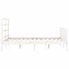 vidaXL Bed Frame without Mattress White Small Double Solid Wood Pine