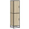 vidaXL Highboard Sonoma Oak 35.5x35x139 cm Engineered Wood and Metal