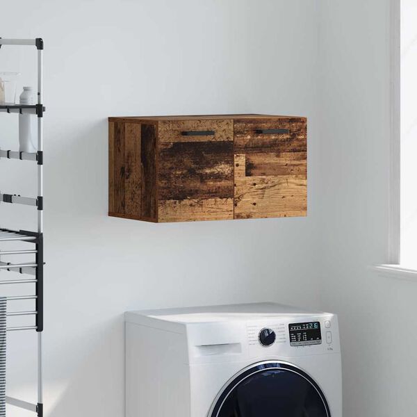 vidaXL Wall-Mounted Cabinet Old Wood 60 x 36.5 x 35 cm Engineered Wood