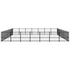 vidaXL Outdoor Dog Kennel Steel 59.28 m²