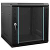 vidaXL Network Cabinet with Storage Black 53 x 60 x 60 cm Steel