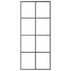vidaXL Sliding Door with Hardware Set 90x205 cm ESG Glass&Aluminium