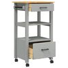 vidaXL Kitchen Trolley MONZA 48x40x88.5 cm Solid Wood Pine