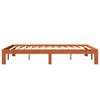 vidaXL Bed Frame without Mattress Wax Brown 140x190 cm Solid Wood Pine