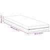 vidaXL Mattress White 80 x 200 cm Pocket Spring