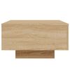 vidaXL Coffee Table with LED Lights Sonoma Oak 55x55x31 cm