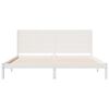 vidaXL Extra Long Bed Frame without Mattress White 180x220 cm Solid Wood