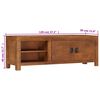 vidaXL TV Cabinet 120x30x40 cm Solid Mango Wood