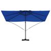 vidaXL Cantilever Roma Parasol Blue and Black 352 x 251 x 260 cm