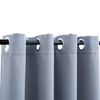 vidaXL Blackout Curtains with Metal Rings 2 pcs Grey 140x245 cm
