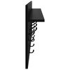 vidaXL Wall-Mounted Coat Rack with Shelf Black Oak 100 x 40 x 12 cm