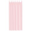 vidaXL Voile Curtains with Loops 2 pcs Light Pink 140x225 cm