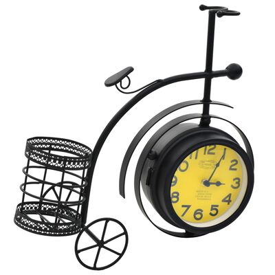vidaXL Double-Sided Clock Tricycle Vintage