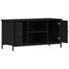 vidaXL TV Cabinet Black oak 100 x 40 x 50 cm Engineered wood