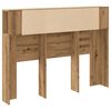 vidaXL Headboard Cabinet Artisan Oak 140x18.5x102.5 cm Engineered Wood