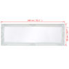 vidaXL Wall Mirror Baroque Style 140x50 cm White
