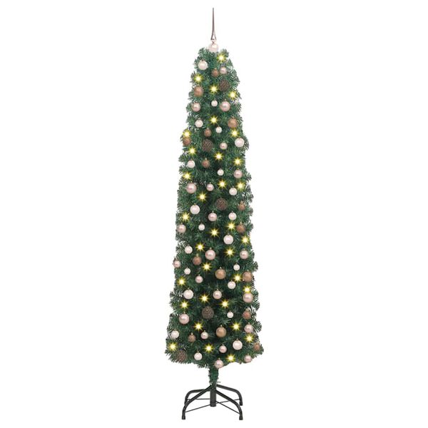 vidaXL Artificial Christmas Tree with 300 LEDs with Stand Green 180 cm