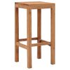 vidaXL Bar Stools 2 pcs Solid Teak Wood