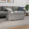 vidaXL Coffee Table with LED Lights Grey Sonoma 90x50x40 cm