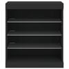 vidaXL Sideboard with LED Lights Black 60.5x37x67 cm