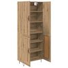 vidaXL Highboard 2 pcs Artisan Oak Engineered Wood and Glass