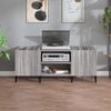 vidaXL Record Cabinet Grey Sonoma 121x38x48 cm Engineered Wood