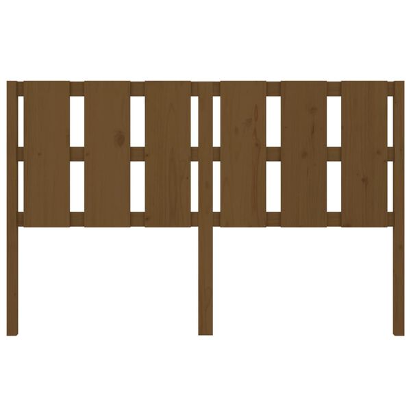vidaXL Bed Headboard Honey Brown 155.5x4x100 cm Solid Wood Pine