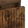 vidaXL Bedside Table Smoked oak 63.5 x 36 x 61 cm Engineered wood