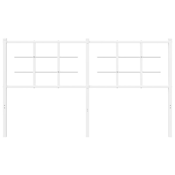 vidaXL Metal Replace Headboard White 160 cm