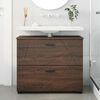 vidaXL Bathroom Cabinet with Drawer Brown Oak 76.5 x 35 x 64 cm