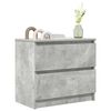 vidaXL TV Cabinet Concrete Grey 60x35x54 cm Engineered Wood